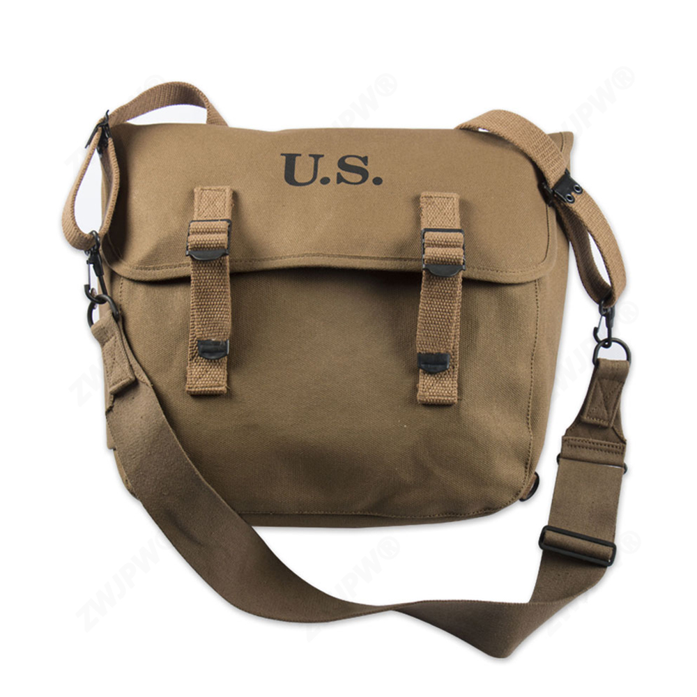 二战美军M36型面包袋卡其色M1936背包挎包101空降师帆布 M36包 高品质