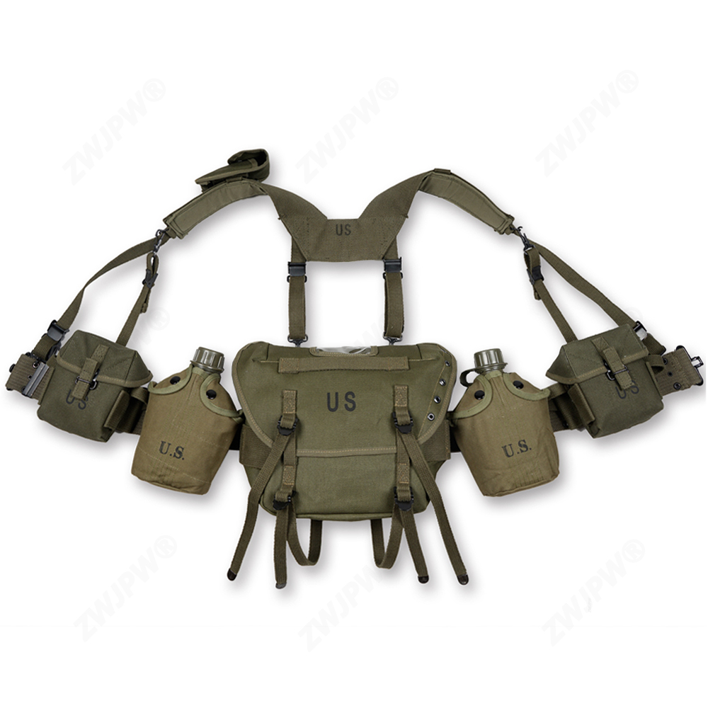 越战美军m1956 m1961 m16a1长包装备组合急救包水壶挎包背带复刻